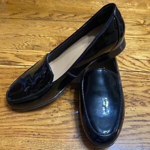 𝅺clarks Unstructured Leather Shiny Black Si…